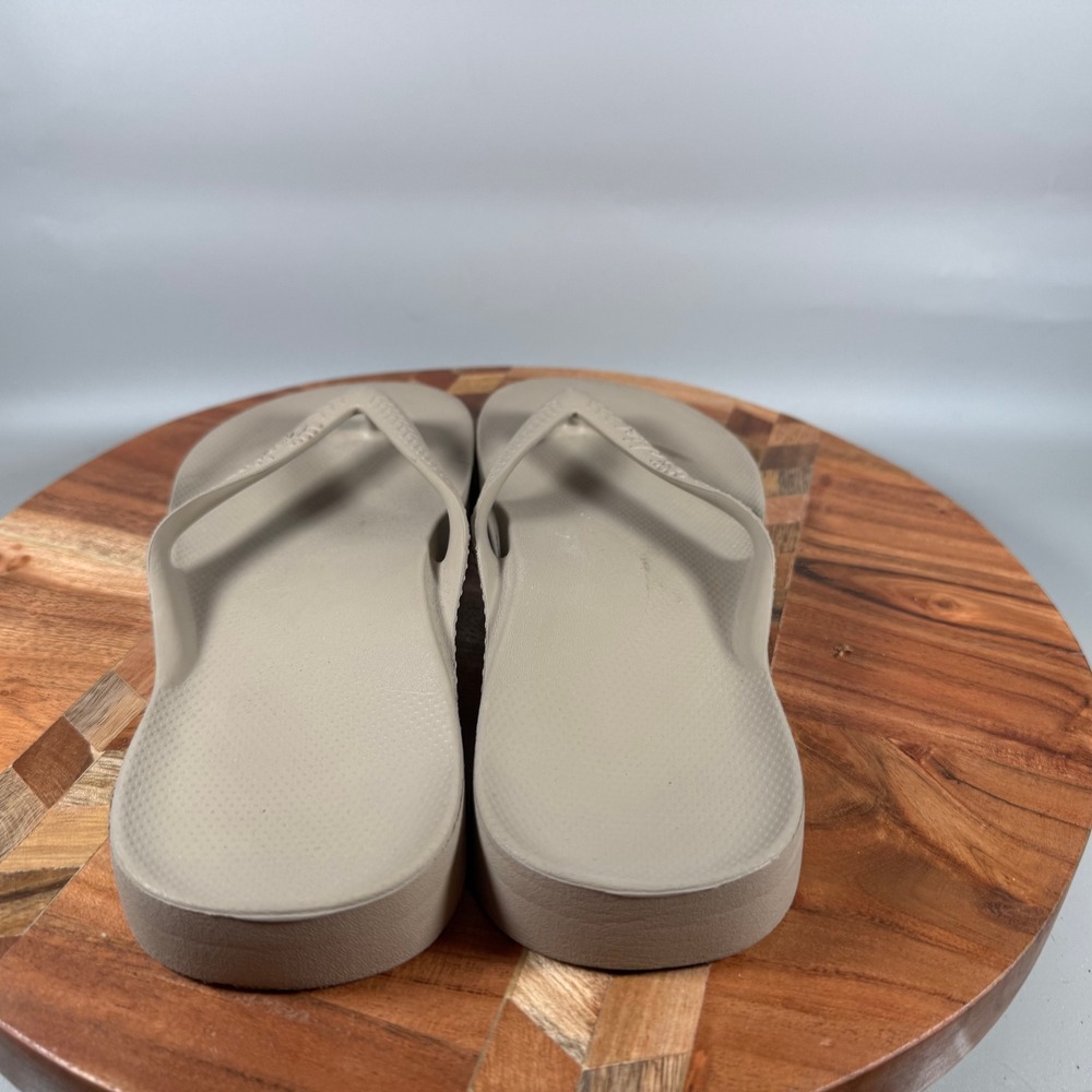 Archies Arch Support Flip Flops Taupe Tan Womens 9 Mens 8 Orthopedic Sandals - Picture 4 of 6